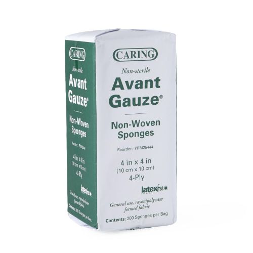 Avant Nonsterile Nonwoven Gauze Sponges 4 Ply, 4" x 4" (PRM25444)