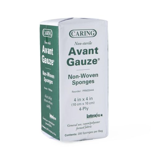 Avant Nonsterile Nonwoven Gauze Sponges 4 Ply, 4" x 4" (PRM25444)