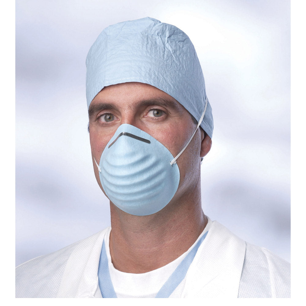 Mask Face Blue Cone Style 1 Band Latex free (300/CS)