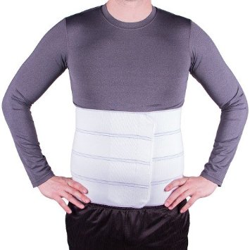 4-Panel Abdominal Binder with Adjustable Velcro 12" Wide 60" - 75"