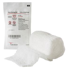 Gauze Bandage Roll 3.4" x 3.6 yd, 6 - ply, Sterile, Latex-Free