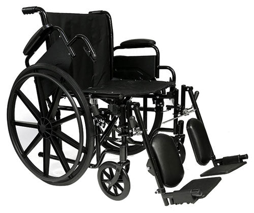 ProBasics K2 Economy Wheelchair with 18" x 16" Seat and Swing-Away Footrests