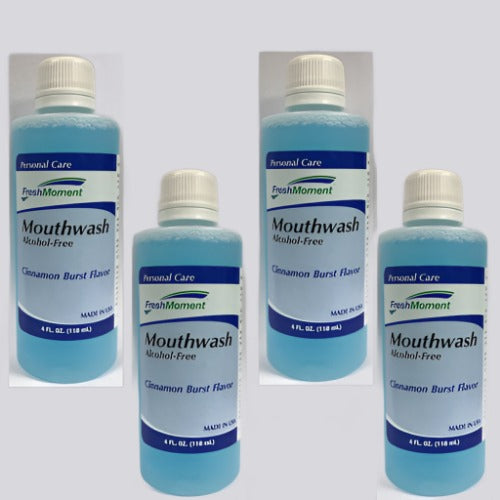Alcohol Free Mouthwash in Cinnamon Burst Flavor by Fresh Moment (10220)