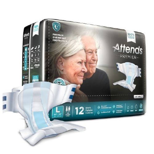 Attends® Premier Overnight Adult Incontinent Brief