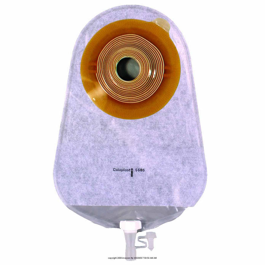Assura® One-Piece Convex, Standard Wear Urostomy Pouch with Belt Tabs