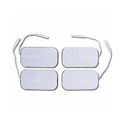 Elite Silver White Cloth Silver Electrode, 2" x 3.5" Rectangle