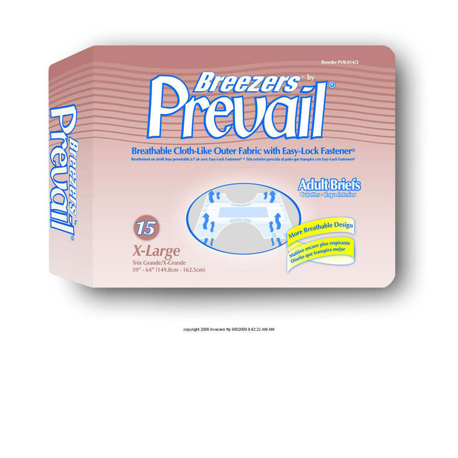 Prevail Per-Fit Underwear, Adult, Large, 44 to 58 In Waist/Hip