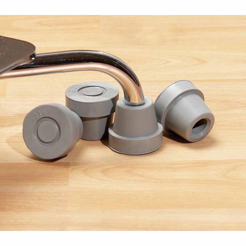 Medline Quad Cane Tips, Gray (G02162)