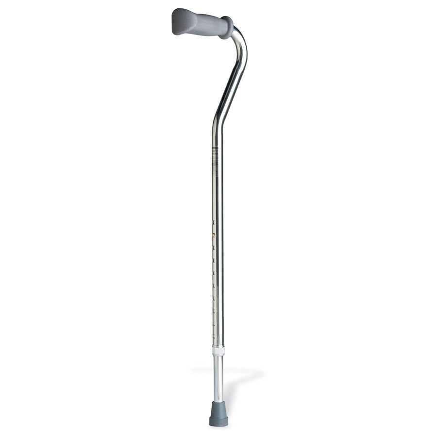 Single Point Offset Cane Chrome Adult 6/CASE