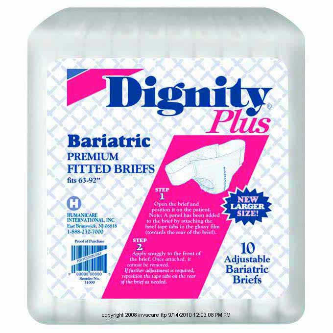Dignity® Plus Bariatric Adult Fitted Brief
