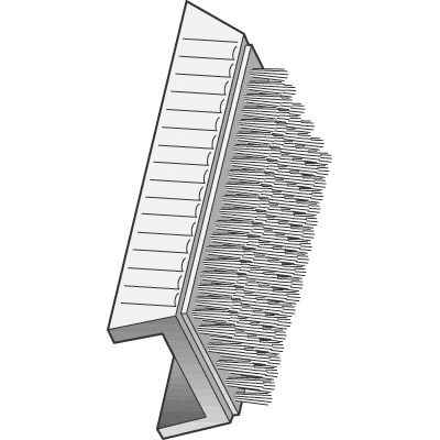 Surgical Scrub Brush Channel Back - 06-2870