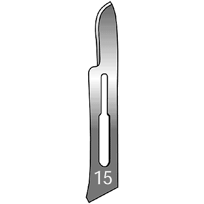 Disposable Stainless Steel Surgical Blades #15 - 06-3103