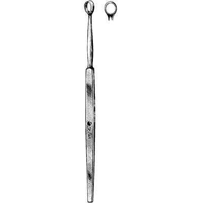 Fox Dermal Curette Round 4mm - 06-4139