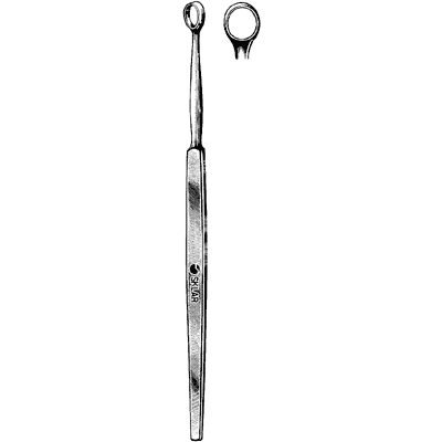 Fox Dermal Curette Round 6mm - 06-4141