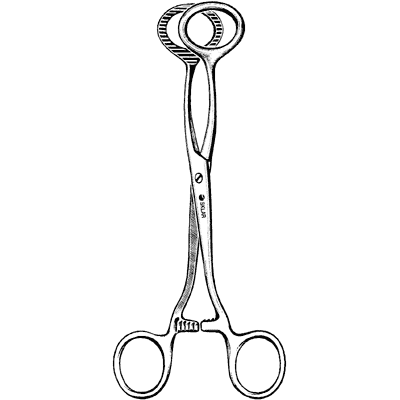Collins Tongue Seizing Forceps 7" - 07-1570