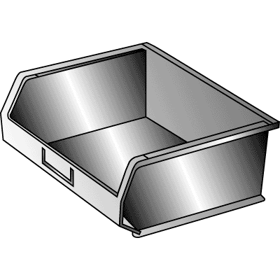 Sklar Super Tough Storage Bin 14 3-4" x 16 1-2" x 7" - 10-2112B