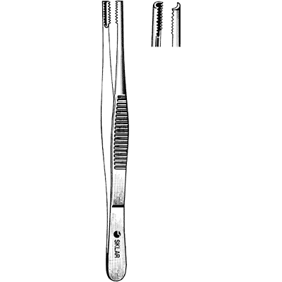 Brown Tissue Forceps 6" - 19-2860