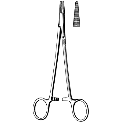 Brown Needle Holder 5 1-4" - 20-4852