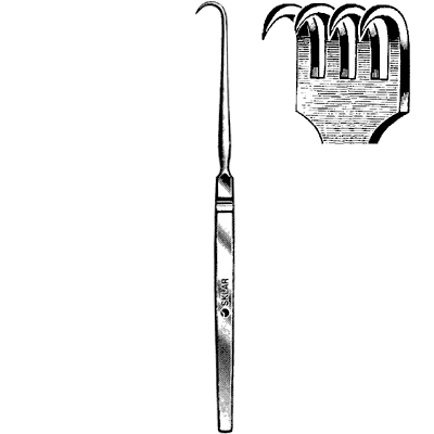 Rigid Dermal Retractor 6" - 22-9128