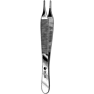 Sklarlite Extra Delicate Adson Dressing Forceps 4 3-4" - 23-2604