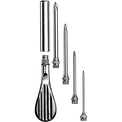 Trocars Nested in Flat Handle 5 1-2" - 34-1014
