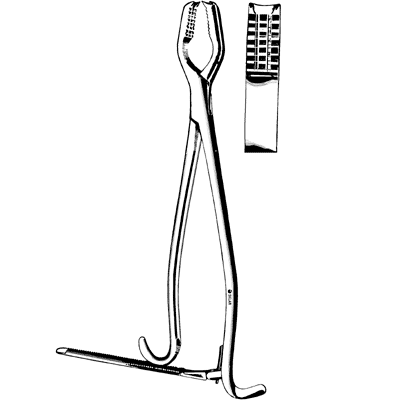 Lane Bone Holding Forceps 13" - 40-2413