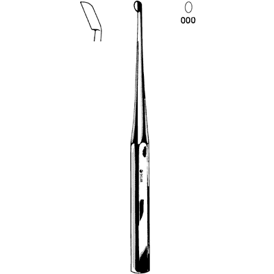 Bruns Bone Curette 9" - 40-7330
