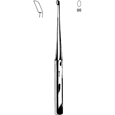 Bruns Bone Curette 9" - 40-7331