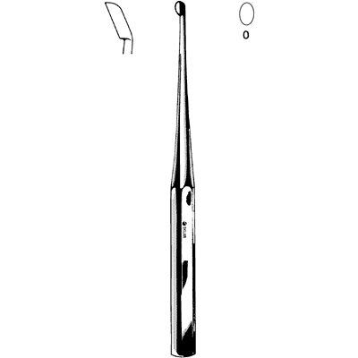 Bruns Bone Curette 9" - 40-7332