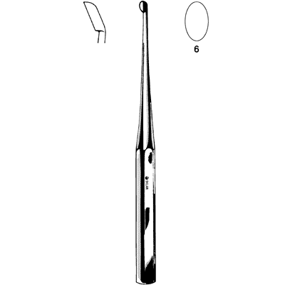 Bruns Bone Curette 9" - 40-7338