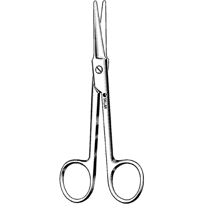 Brown Dissecting Scissors 5 1-2" - 41-1079