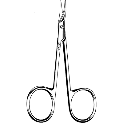 McGuire Corneal Scissors 4 1-4" - 64-3297