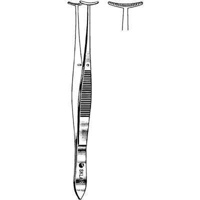 Green Fixation Forceps 4" - 66-2012