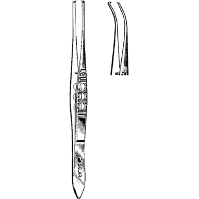 Sklar LiteGrip (Fenestrated Handle) Iris Forceps 4" - 66-3542
