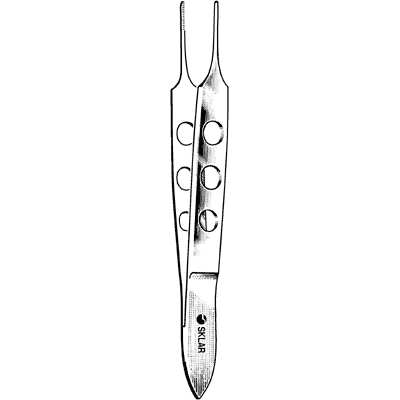 Sklar LiteGrip (Fenestrated Handle) Bishop-Harmon Forceps 3 1-2" - 66-4034