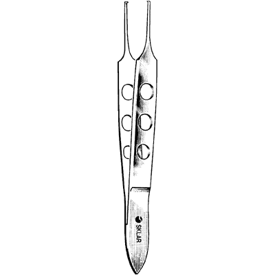 Sklar LiteGrip (Fenestrated Handle) Bishop-Harmon Forceps 3 1-2" - 66-4134