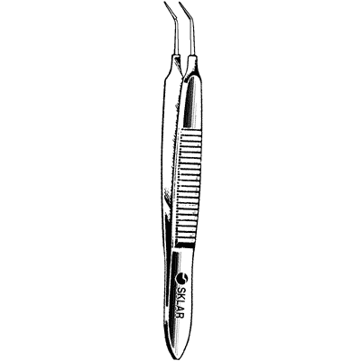 McPherson Micro Iris Suturing Forceps 3 1-2" - 66-6166