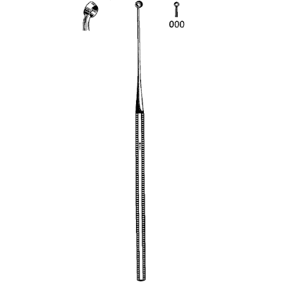 Buck Ear Curette Sharp Angled #000 - 67-2498