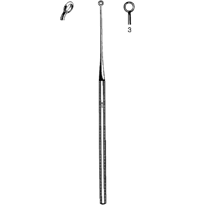Buck Ear Curette Blunt Angled #3 - 67-2513
