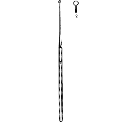 Buck Ear Curette Sharp Straight #2 - 67-2517