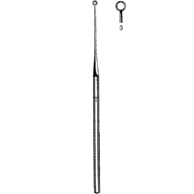 Buck Ear Curette Sharp Straight #3 - 67-2518