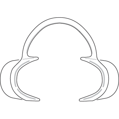 Sklar Cheek Retractor Clear Plastic Child - 75-1141