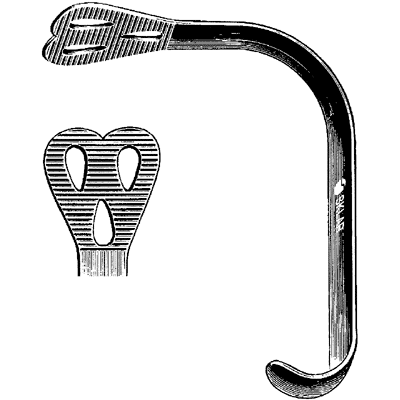 Wieder Tongue Depressor Large Fenestrated and Serrated Blade - 75-2161