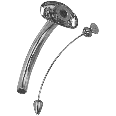 Jackson Improved Tracheotomy Tube #7 Stainless Steel Extra Long - 78-2217