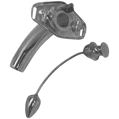 Jackson Original Laryngectomy Tube #4 Stainless Steel - 78-2254