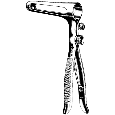 Sim Rectal Speculum With Set Screw Fenestrated Blades - 80-2125