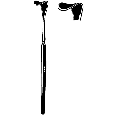 Sklar Black Desmarres Lid Retractor 16mm - 90-1036