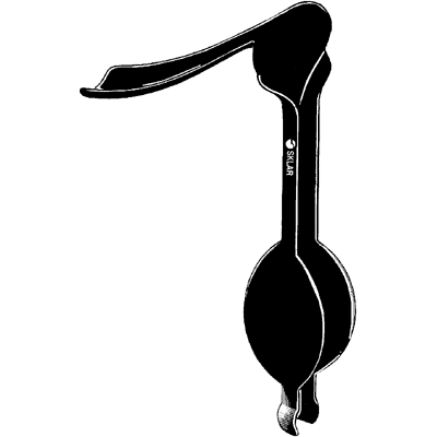 Sklar Black Steiner-Auvard Weighted Speculum 5 1-2" x 1 1-4" - 90-3561
