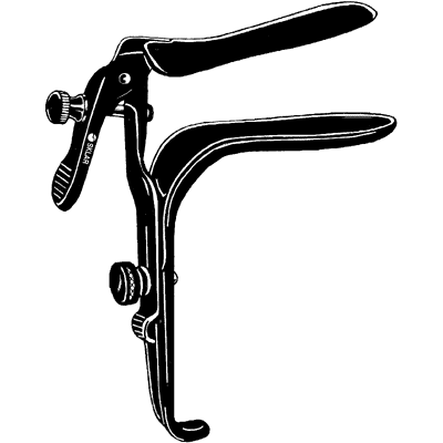 Sklar Black Freeway Graves Vaginal Speculum 4" x 1 1-4" - 90-3754