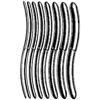 Hegar Uterine Dilators Set of 8 Without Khaki Roll - 90-4825